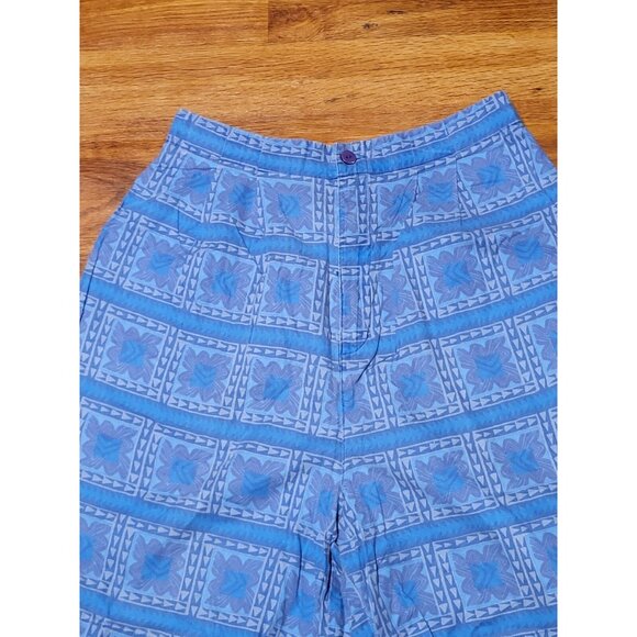 Vtge Sigrid Olsen Size L 90s Retro Cotton Shorts - Picture 2 of 4